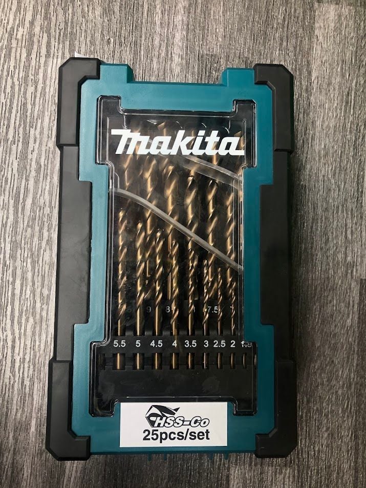 BỘ MŨI KHOAN KIM LOẠI HSS-CO 25CÁI/BỘ Makita D-67577