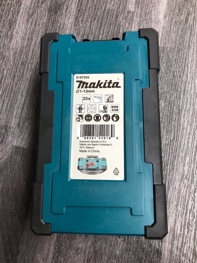 BỘ MŨI KHOAN KIM LOẠI HSS-G 25CÁI/BỘ Makita D-67555
