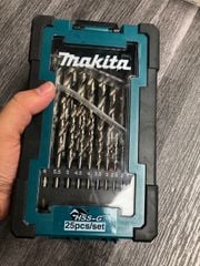 BỘ MŨI KHOAN KIM LOẠI HSS-G 25CÁI/BỘ Makita D-67555