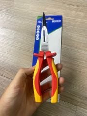 Kìm nhọn cách điện 1000V VDE bằng thép Cr-V 6