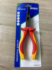 Kìm nhọn mỏ cong cách điện 1000V VDE bằng thép Cr-V 6