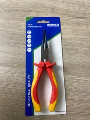 Kìm nhọn mũi tròn cách điện 1000V VDE bằng thép Cr-V 6