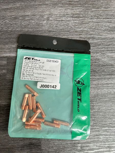 Béc (bép) hàn Mig 15AK ZETweld M6*25*1.0