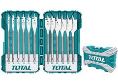 6-30mm Bộ mũi khoan gỗ đầu dẹp 12 chi tiết Total TACSDL1201