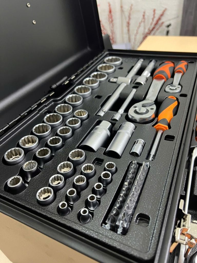 Thùng đồ nghề 86 chi tiết - 4 khay Kendo 90517