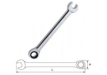 Cờ lê tự động 2 đầu vòng miệng 6mm, thép crom sata 43602
