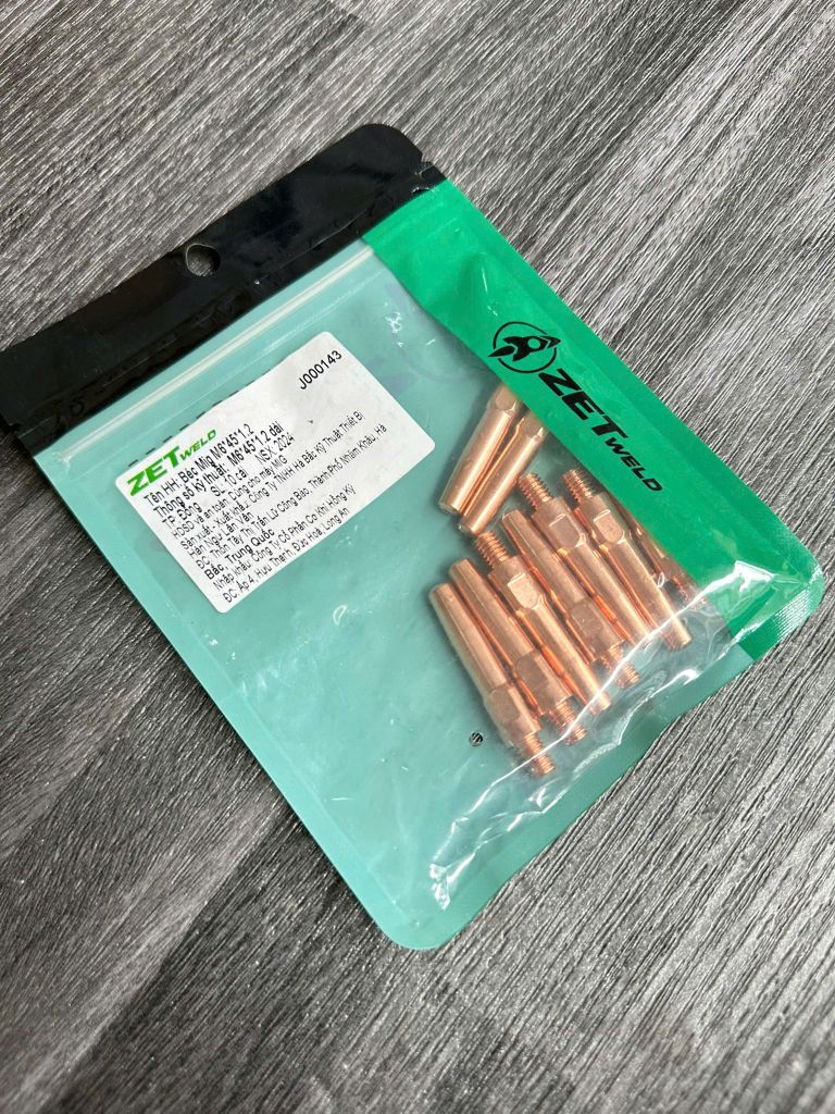Béc (bép) hàn Mig Pana ZETweld M6*45*1.2