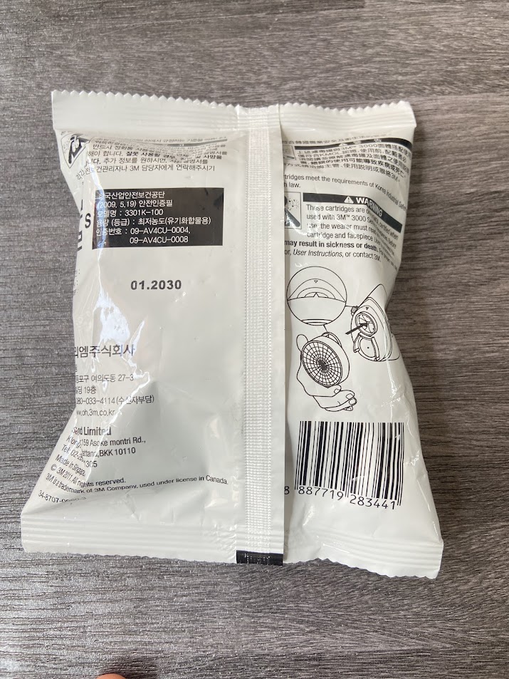 Phin lọc hơi hữu cơ 3M 3301K-100