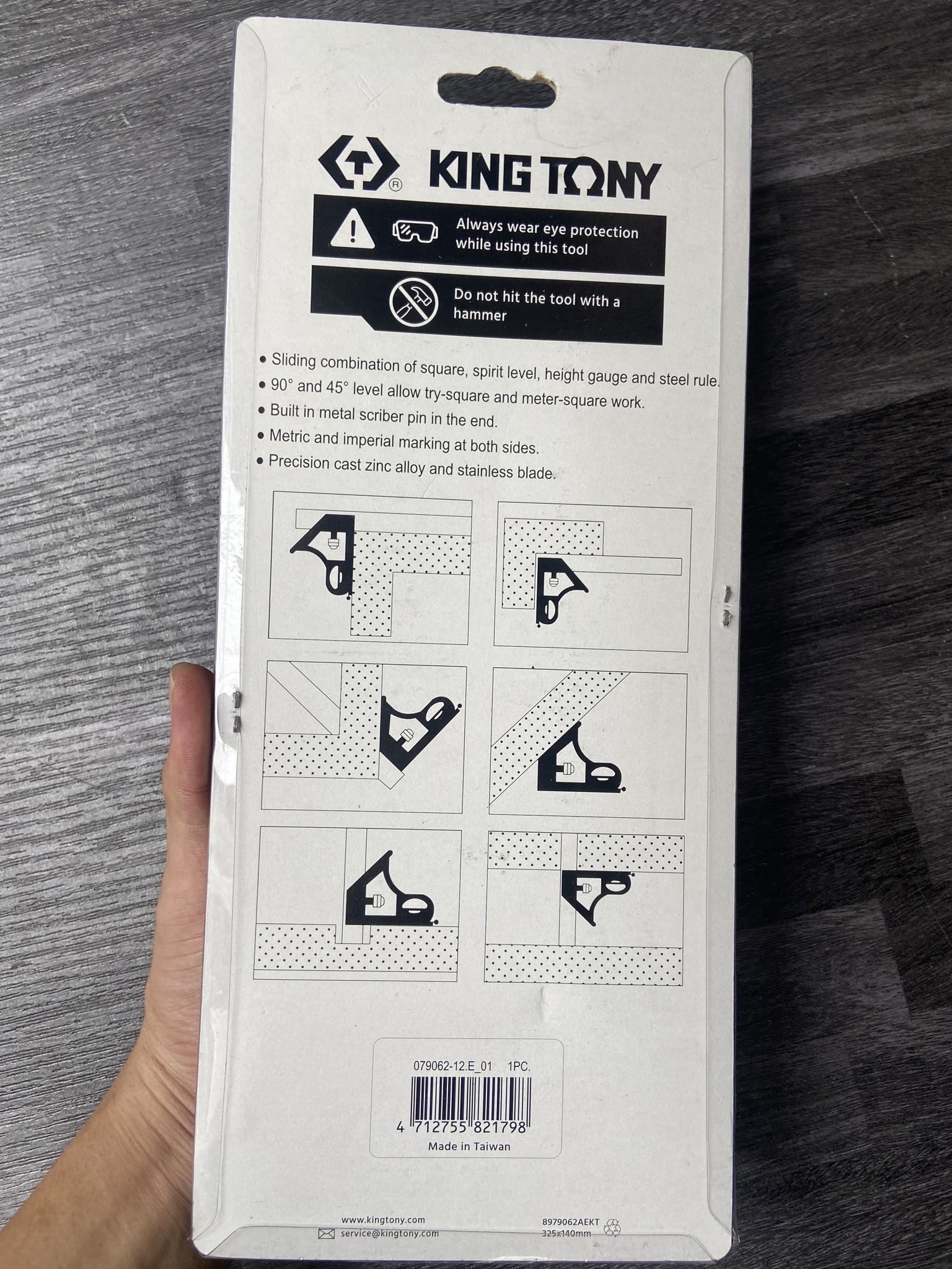 Thước góc thuỷ Kingtony 79062-12