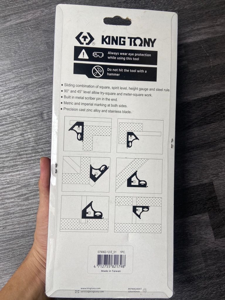 Thước góc thuỷ Kingtony 79062-12