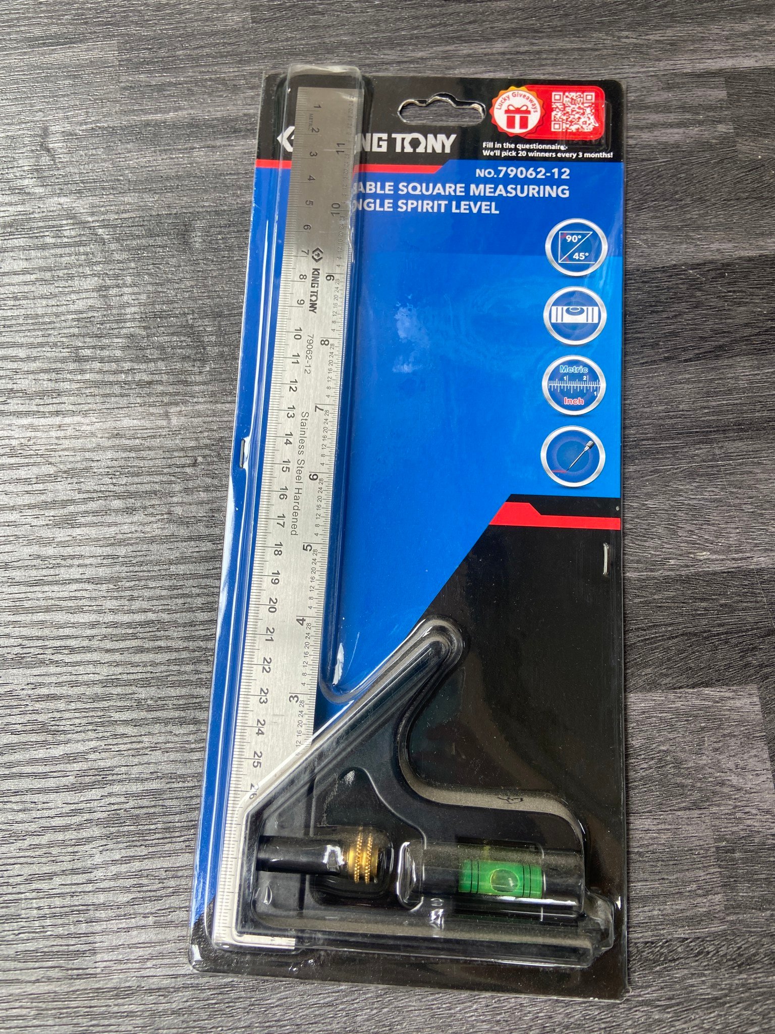 Thước góc thuỷ Kingtony 79062-12