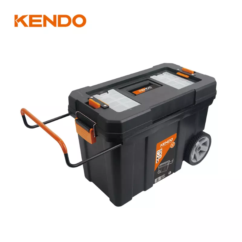 Hộp nhựa đựng dụng cụ có bánh xe kích thước 60 × 30 × 39 cm Kendo - 90274