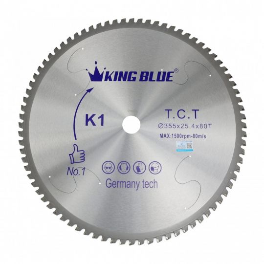 Lưỡi cưa hợp kim KingBlue K1-355*2.5*25.4-80T
New
