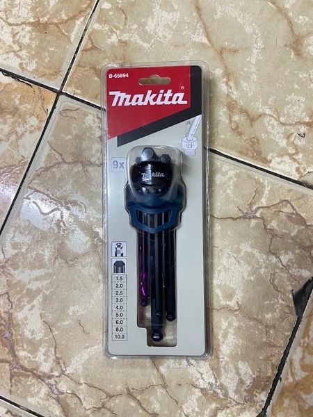 1.5-10mm Bộ lục giác bi 9 chi tiết Makita B-65894