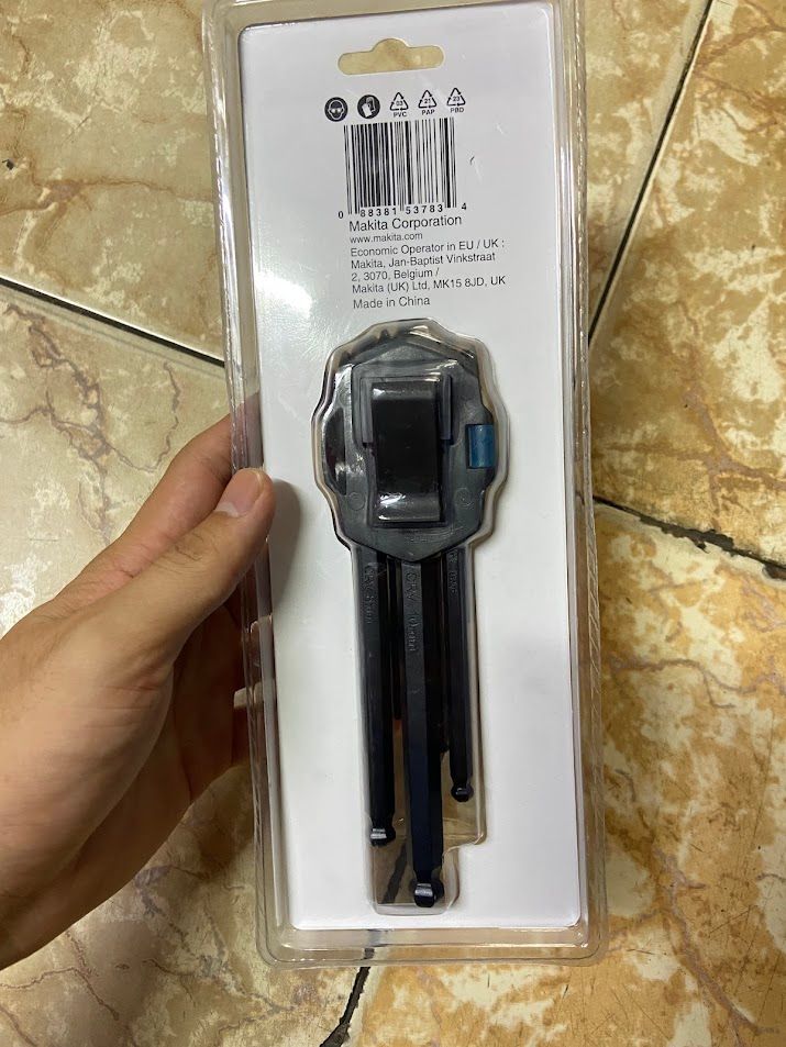 1.5-10mm Bộ lục giác bi 9 chi tiết Makita B-65894