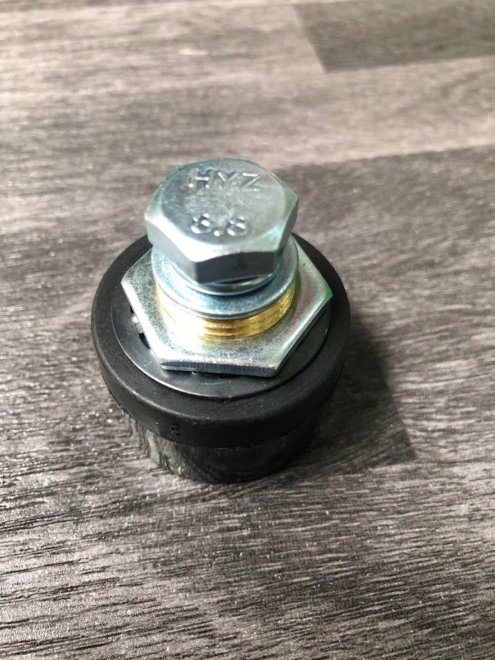 Cọc nối ngắn (giắc cái) ZETweld DKJ 35-50 đuôi tròn