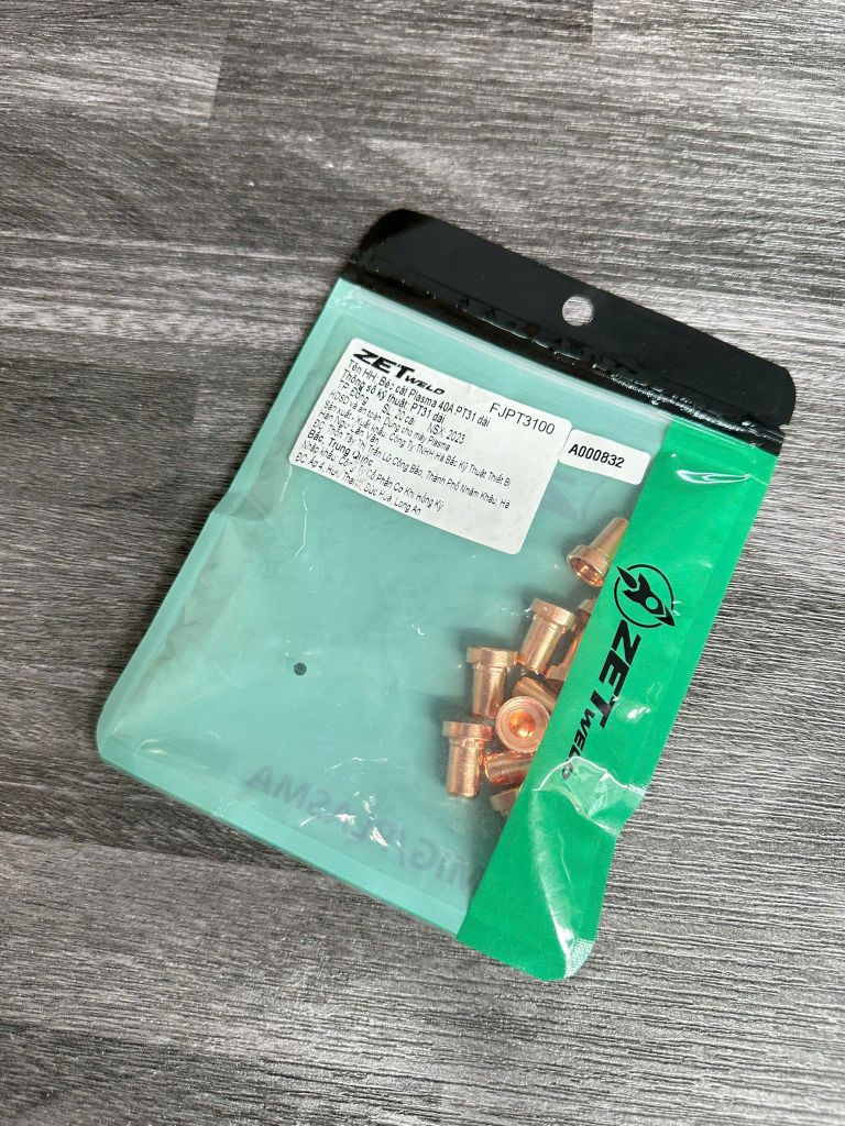 Béc (bép) cắt Plasma PT31 ZETweld 40A dài
