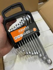 Bộ 10 cái cờ lê kết hợp vòng miệng bằng thép CrV (6-8-10-11-12-13-14-17-19-22mm) Kendo - 15415
