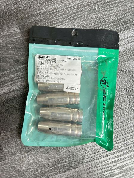 Chụp khí Mig 15AK ZETweld 200A vặn ren