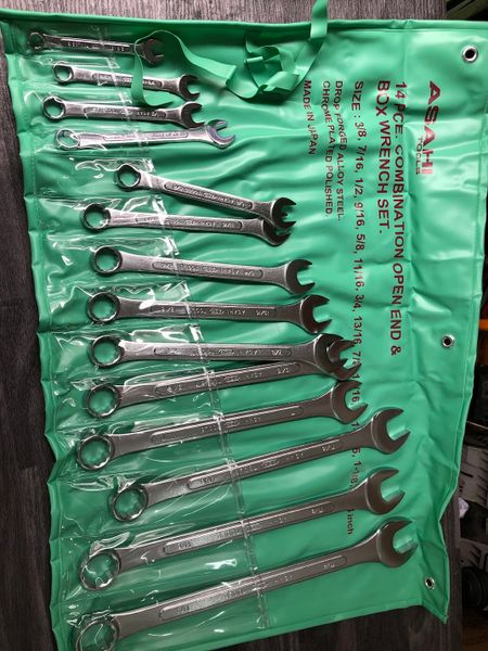 6-32mm Bộ cờ lê vòng miệng 14 chi tiết ASAHI 1014M-2