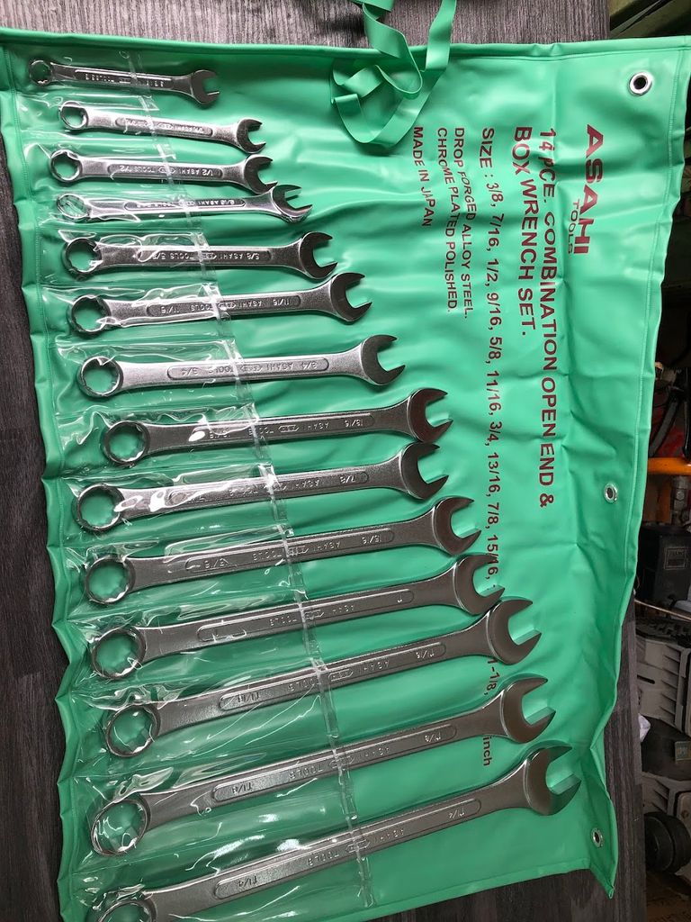 6-32mm Bộ cờ lê vòng miệng 14 chi tiết ASAHI 1014M-2