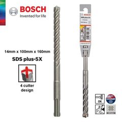 14x100x160mm Mũi khoan SDS PLUS-5X Bosch 2608833816