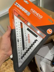 Thước nhôm tam giác đa chức năng kích thước 185mm x 260mm/ 7 inch Kendo - 35315