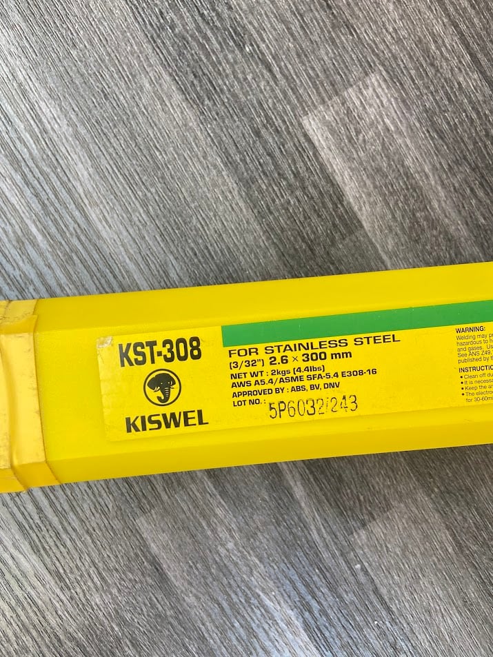 2.6mm Que hàn inox Kiswel KST308-2.6