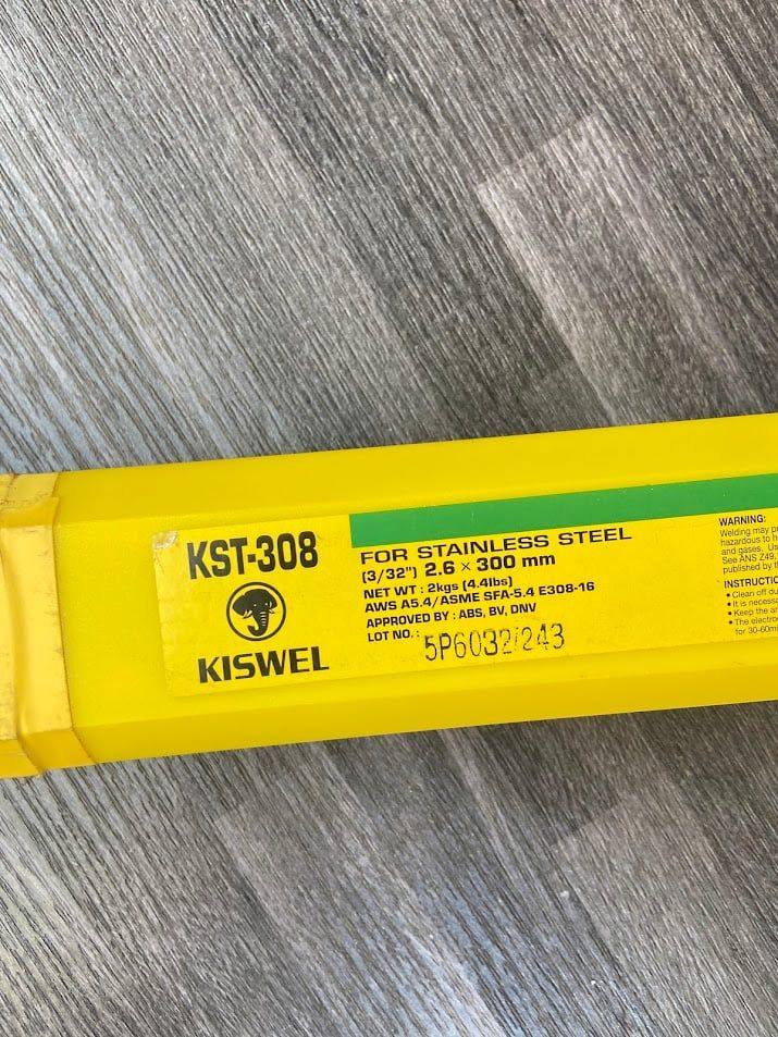 2.6mm Que hàn inox Kiswel KST308-2.6
