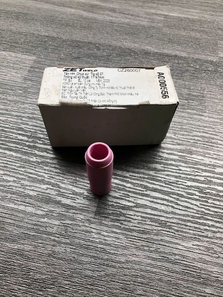 Chụp sứ Tig WP17/18/26 ZETweld số 07 11*47mm