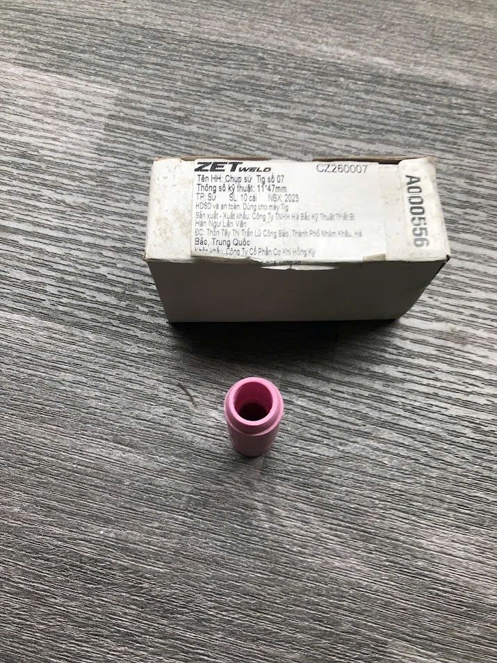 Chụp sứ Tig WP17/18/26 ZETweld số 07 11*47mm