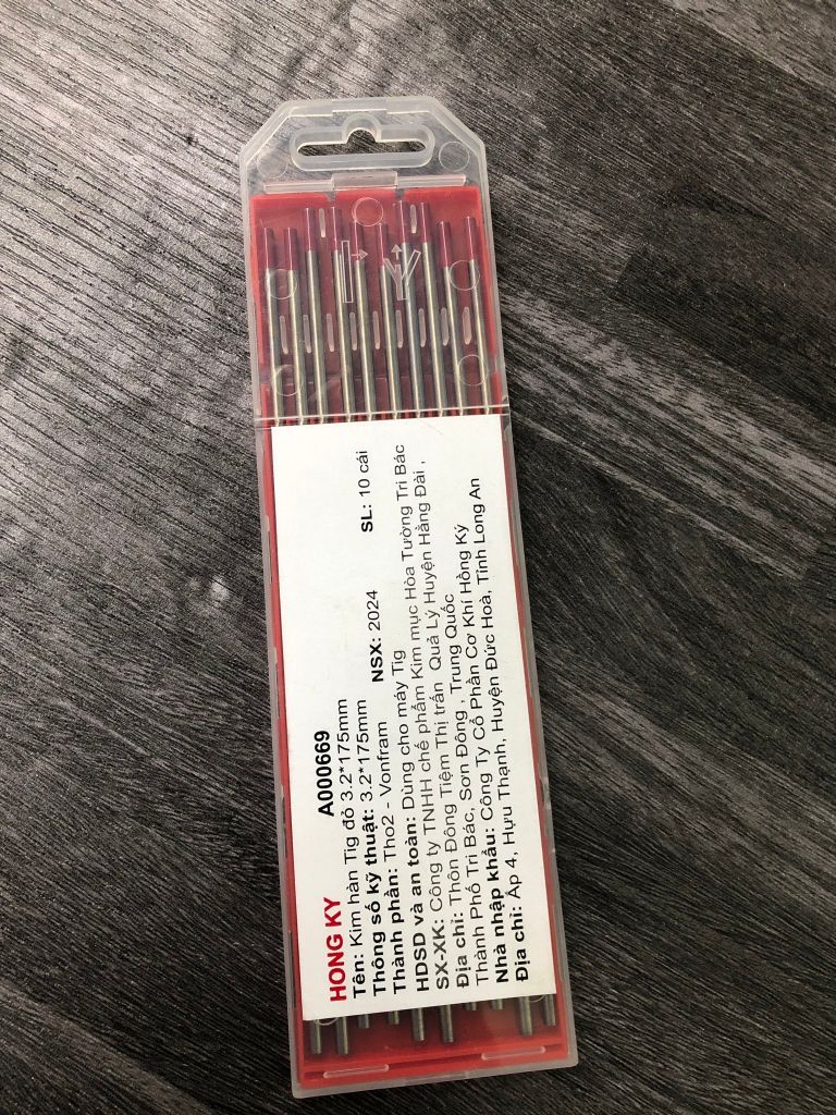 Kim hàn Tig đỏ HONGKY 3.2*175mm