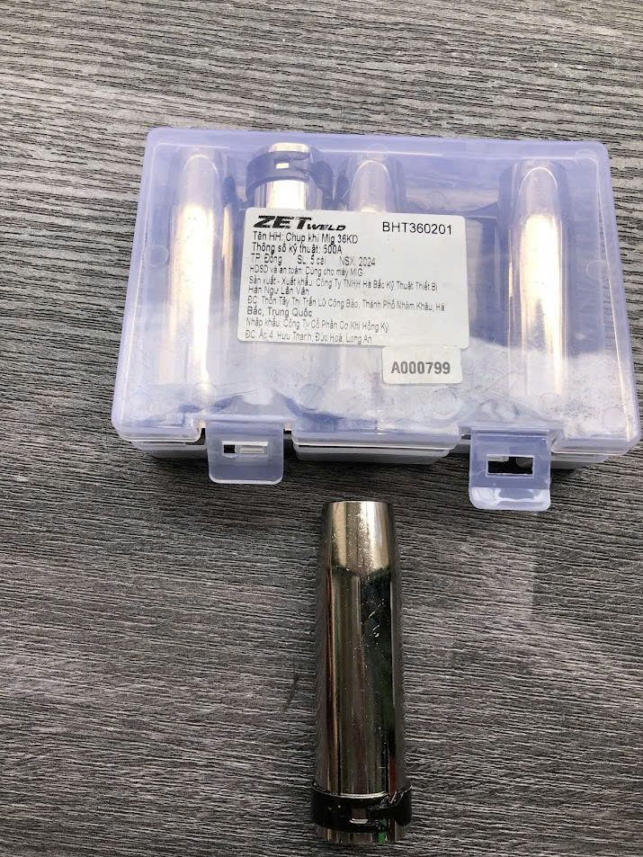 Chụp khí 36KD Mig ZETweld đồng mạ Niken