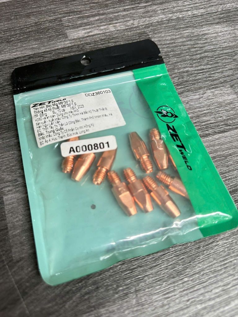 Béc (bép) hàn 36KD Mig ZETweld M8*30*1.0