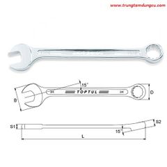 Cờ lê đầu vòng miệng TOPTUL ACEW4040