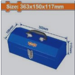 Hộp sắt đựng đồ nghề 363x150x117 mm Wadfow WTB8A11