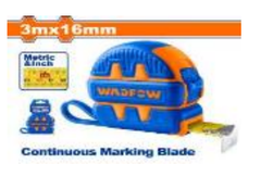 Thước kéo thép nền vàng 3x16mm Wadfow WMT1210