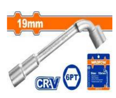 Đầu tuýp tay vặn chữ L 19mm Wadfow WTH3119