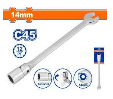 Cờ lê tuýp lắc léo 14mm Wadfow WTH1E14