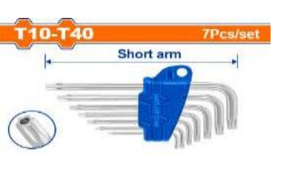 Bộ 7 chìa lục giác sao T10- T40 Wadfow WHK3671