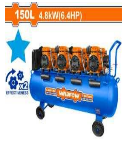 Máy nén khí (không dầu) 4800W-150L Wadfow WAP2R81