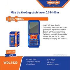 0.05-100m Máy đo khoảng cách laser Wadfow WDL1520