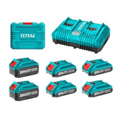 Bộ 7 pin Lithium-Ion 20V Total TOSLI230701