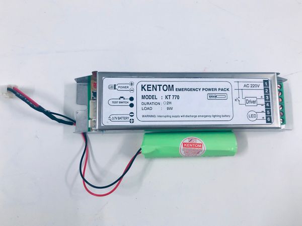 6W Bộ lưu điện có đèn âm trần Kentom KT 770-6