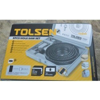 Bộ 8 vòng khoét lỗ lớn Tolsen 75866