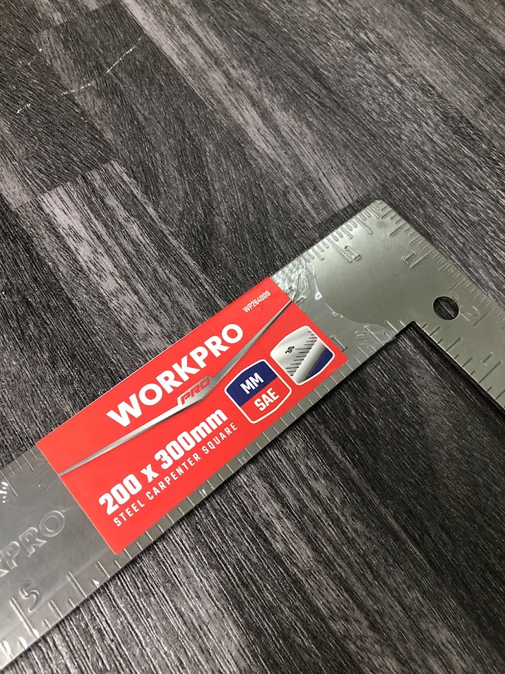 Thước thép đo vuông góc, kích thước 200*300mm Workpro - WP264009