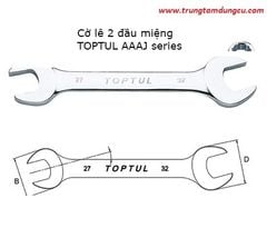 Cờ lê 2 đầu miệng TOPTUL AAAJ0607