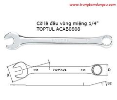 Cờ lê đầu vòng miệng TOPTUL ACAB0808