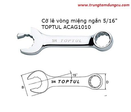 Cờ lê đầu vòng miệng TOPTUL ACAG1010