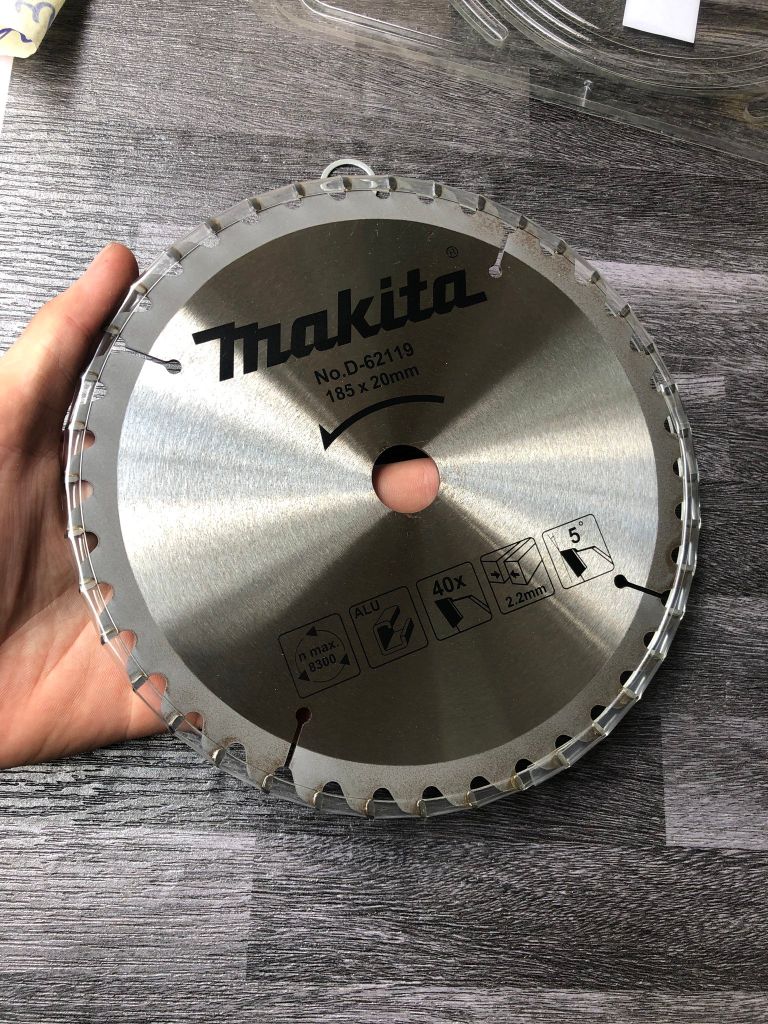 LƯỠI CƯA HỢP KIM DÙNG CHO NHÔM 185X20X40T Makita D-62119